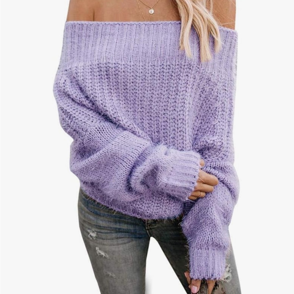 Oversized Off the Shoulder Sweater